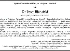 Zmarł Jerzy Bieroński