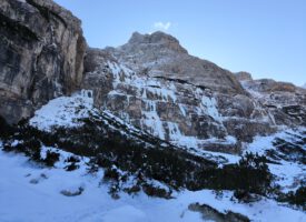 Alpejska turystyka wspinaczki lodowej